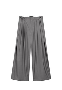 FLOWING WITH DARTS - Bukser - grey