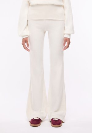 Terranova, LEGGINGS LUNGHI A ZAMPA CON BASCHINA - Pantaloni - off-white