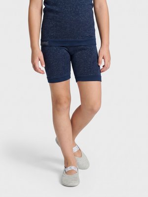 Hummel, HUMMEL HMLJR SEAMLESS GLITTER SHORT TIGHTS - Shorts - dress blues