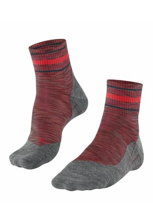 FALKE TK5 WANDER SHORT MEN TREKKING KURZSOCKEN - Calze sportive - fuego-black