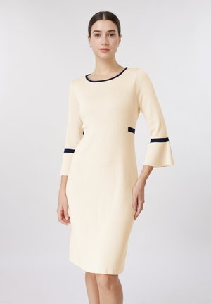 Anna Field Jumper dress - ecru/navy