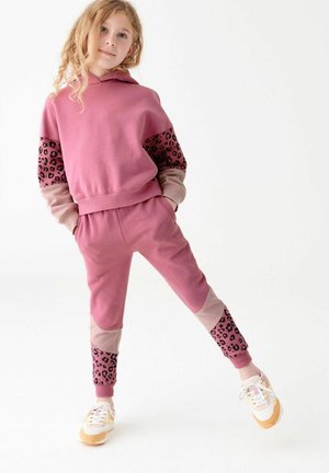 Mikina s kapucí - pink animal