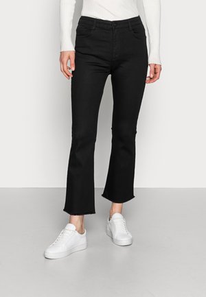 LINDA - Flared Jeans - black wash