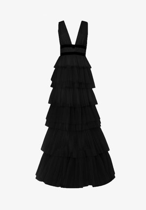 True Decadence FULLY LINED PLUNGING NECK LAYERED - Vestido de fiesta - black