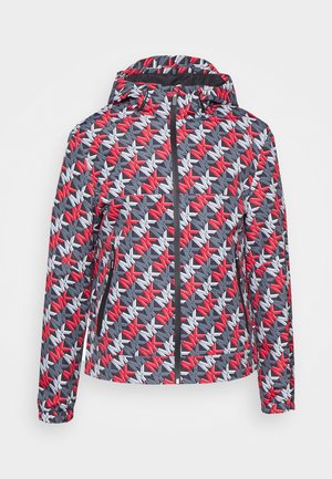 PRINTED HOODED JACKET - Giacca leggera - crimson