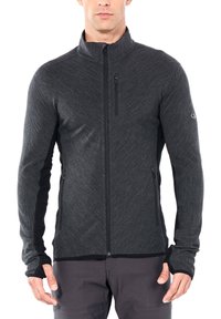 Icebreaker - MERINO DESCENDER ZIP - Fleecejakke - DARK GREY Miniaturebillede 1