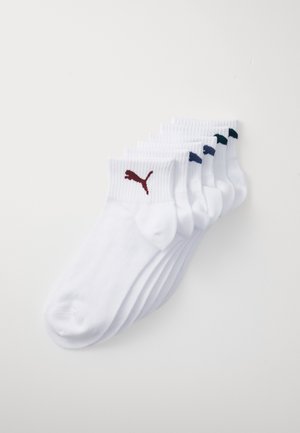 LOGO QUARTER UNISEX  6 PACK - Chaussettes - white