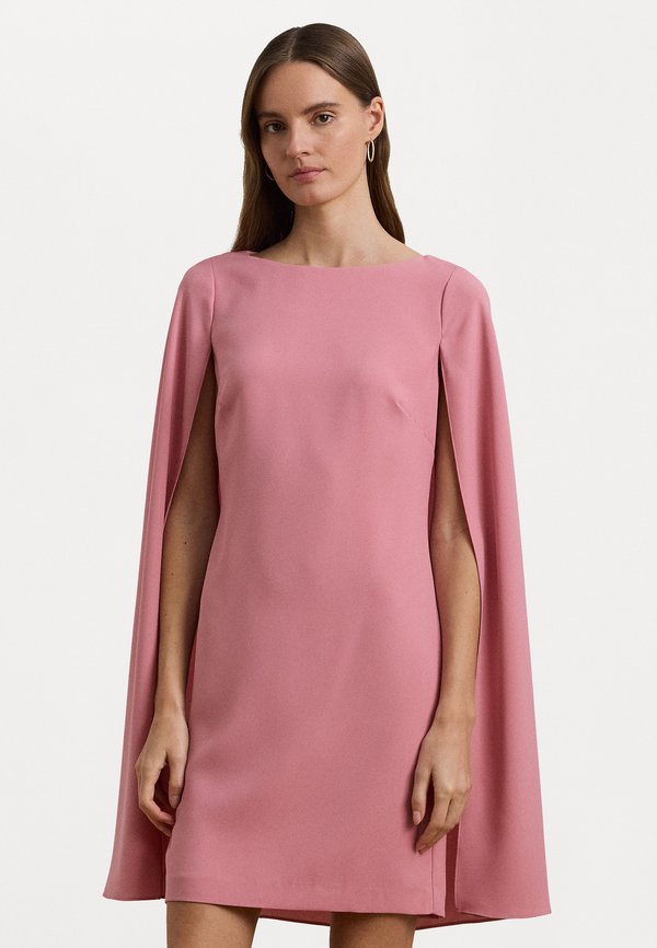 CAPE GEORGETTE COCKTAIL DRESS - Cocktail dress / Party dress - rose mauve