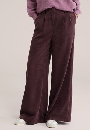 WE Fashion, Pantalones - aubergine