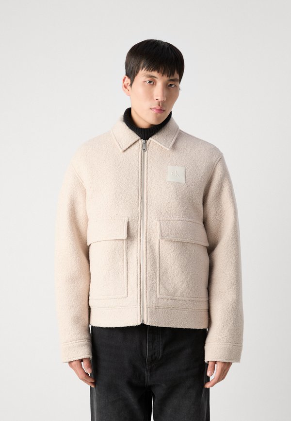 TEXTURED JACKET - Light jacket - moonbeam4
