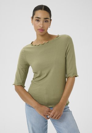 KASAMANTHA - T-shirt print - deep lichen green cc