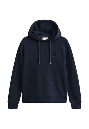 GANT, TONAL SHIELD HOODIE - Sweat à capuche - evening blue