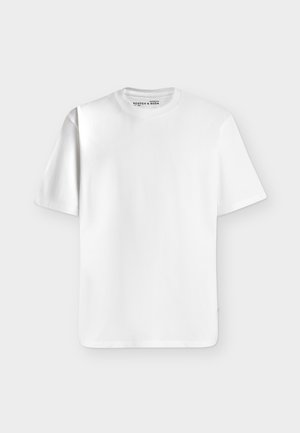 Lindbergh, O-NECK TEE OVERSIZE S/S - Basic póló - white