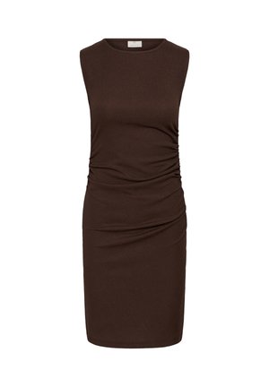 Kaffe, KAKRISTINA SHORT DRESS - Etui-jurk - coffee bean