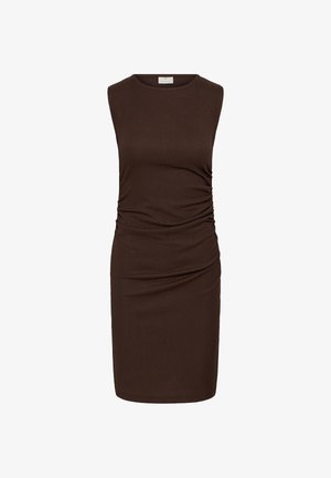 Kaffe, KAKRISTINA SHORT DRESS - Etui-jurk - coffee bean