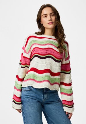 Pieces PCBLINA O NECK - Svetr - winetasting