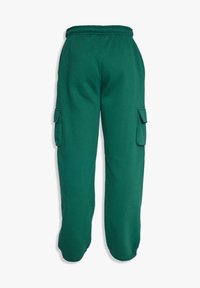 Grønne sweatpants med elastisk midje og to sidelommer, lavet af blød bomuld, med en afslappet pasform og lige ben.