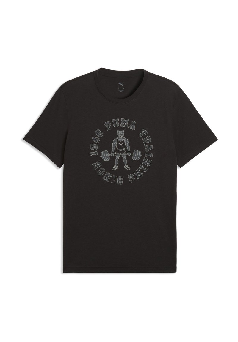 Puma GRAPHICS TRAINING - Print T-shirt - black - Zalando