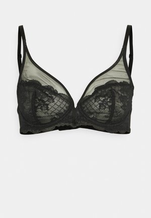 REVE VOLLSCHALE MIT TIEFEM DEKOLLETÉ - Triangle bra - schwarz