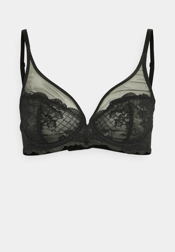 REVE VOLLSCHALE MIT TIEFEM DEKOLLETÉ - Triangle bra - schwarz2