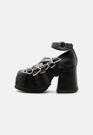 Koi Footwear AVALON STRAPPY HEELED SHOES - Πλατφόρμες - black