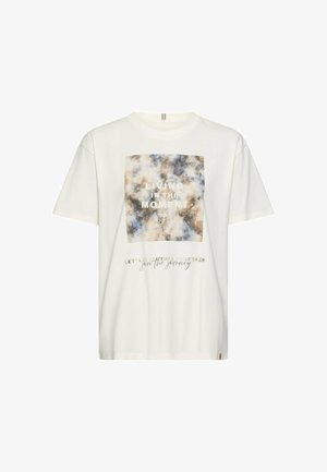 camel active, T-shirt print - milkwhite