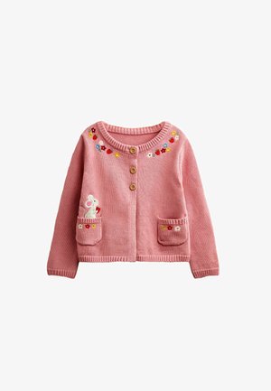 JoJo Maman Bébé, Cardigan - dusky pink mouse
