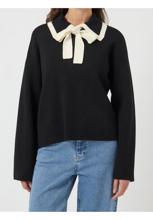 Strickpullover - black