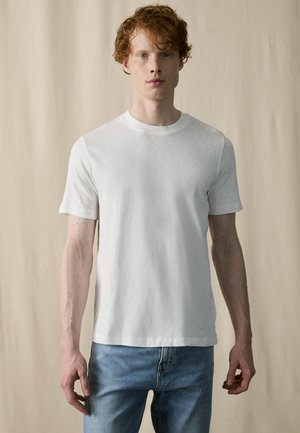 SHORT SLEEVE LOGO PRINT REGULAR FIT - Basic T-shirt - egg white