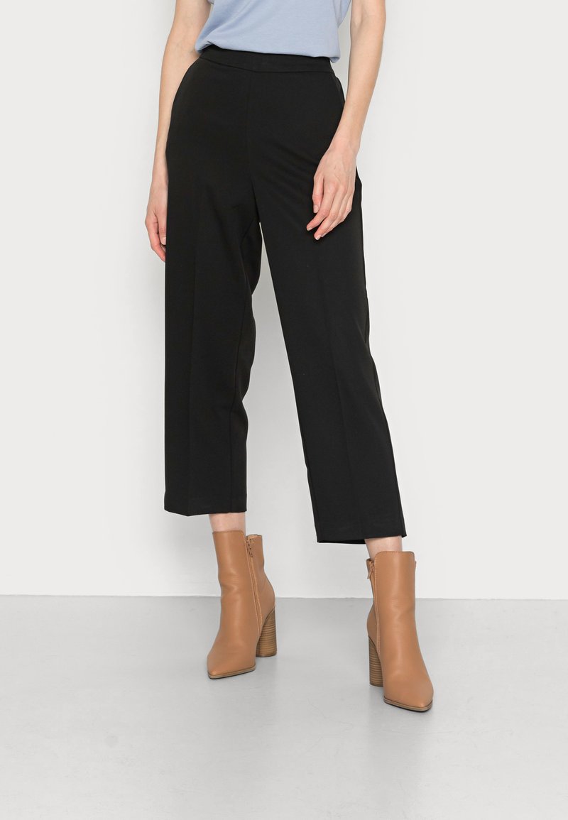 KAFFE KAsakura Cropped Trousers-Moonbeam