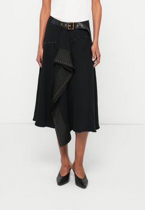 DETAIL FLUID SKIRT - Φούστα σε γραμμή Α - black