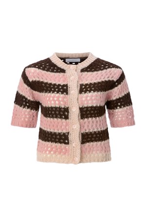 Rich & Royal, RICH & ROYAL CARDIGAN - Strickjacke - chocolate torte