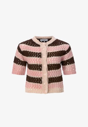 Rich & Royal, RICH & ROYAL CARDIGAN - Strickjacke - chocolate torte