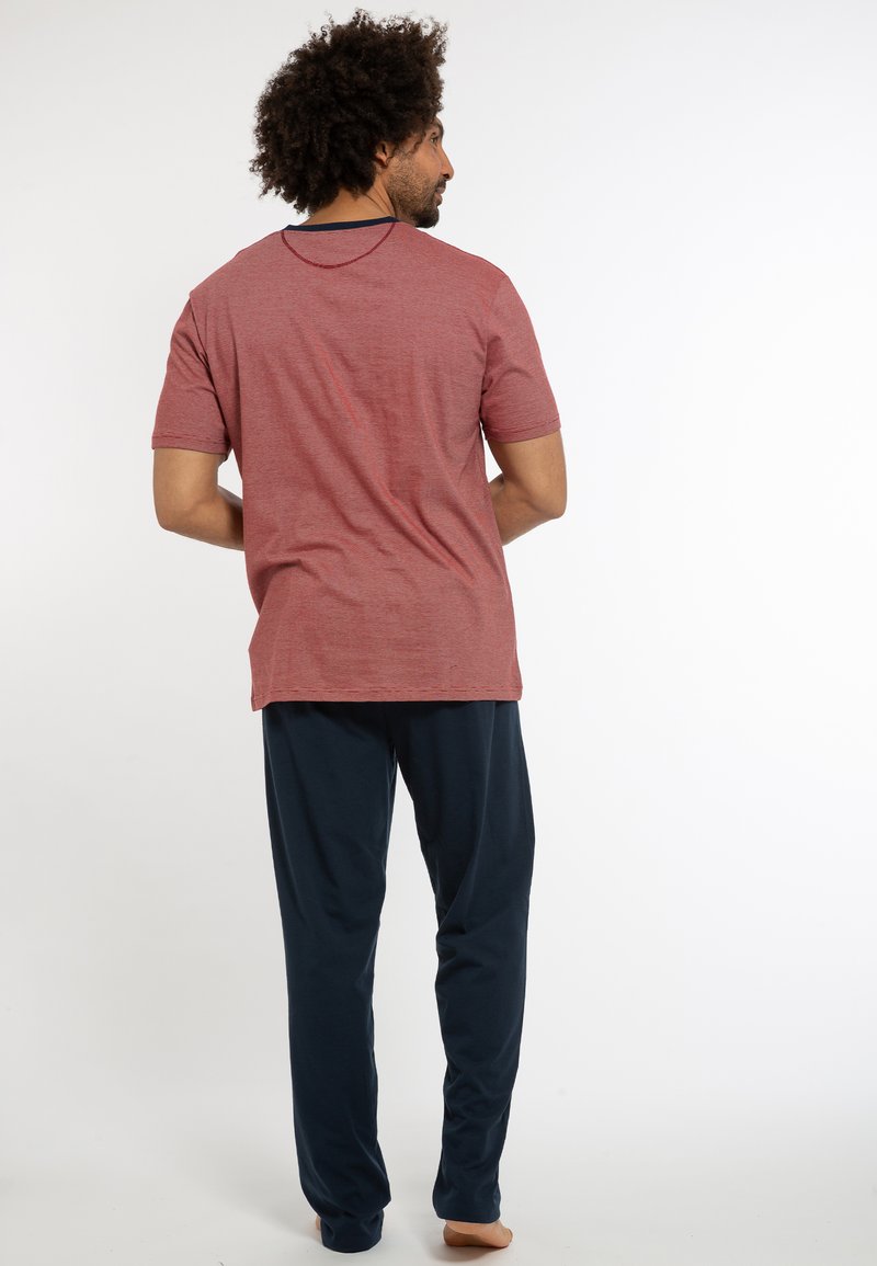 Herren Pyjamas | AMMANN 2 PACK Pyjama dunkelblau / rot gestreift/mehrfarbig - EC92044 Herren Pyjamas | AMMANN 2 PACK Pyjama dunkelblau / rot gestreift/mehrfarbig - EC92044