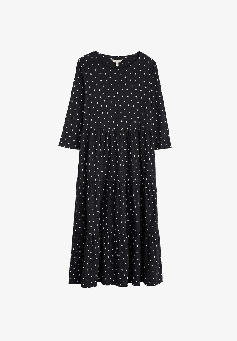 Seasalt Cornwall LINE STROKES - Jersey dress - black little sponge spot onyx/black - Zalando Seasalt Cornwall LINE STROKES - Jersey dress - black little sponge spot onyx/black - Zalando