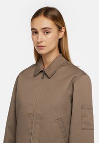 Dickies LINED EISENHOWER CROP W REC - Chaqueta de entretiempo - mushroom