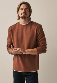 Next MOCK LAYER - Long sleeved top - burgundy red