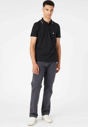 Wrangler TIPPED WITH LOGO - Koszulka polo - black