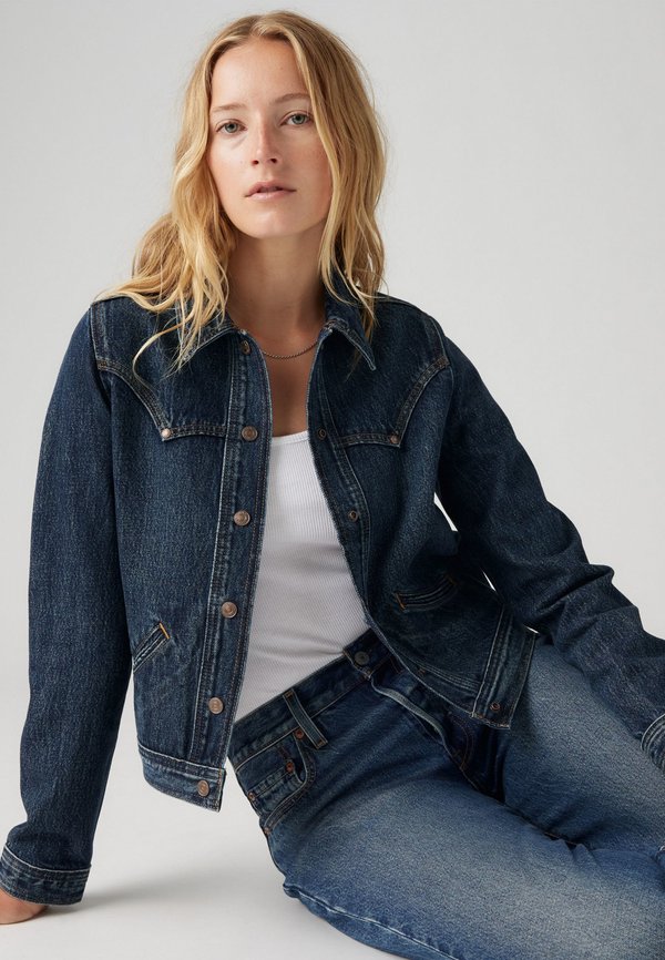 ORIGINAL TRUCKER RIVETED - Denim jacket - silver lode4