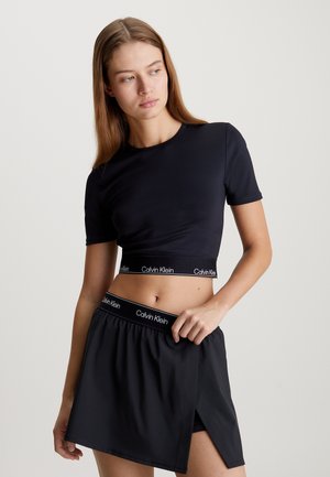 CROPPED GYM - T-shirt basic - black