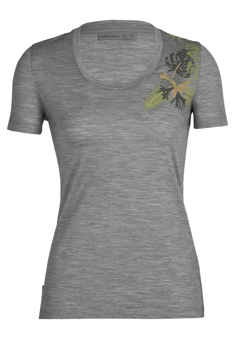 Damen Sportbekleidung | Icebreaker TECH LITE II SS SCOOP TEE FABULOUS FER T-Shirt print metrohthr/grau - YL56275 Damen Sportbekleidung | Icebreaker TECH LITE II SS SCOOP TEE FABULOUS FER T-Shirt print metrohthr/grau - YL56275