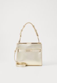 Tommy Hilfiger HERITAGE MINI SATCHEL - Torbica - gold-coloured