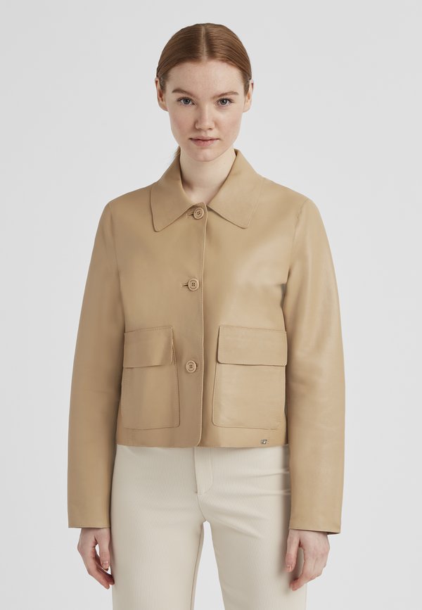 MSLILLY - Lederjacke - camel