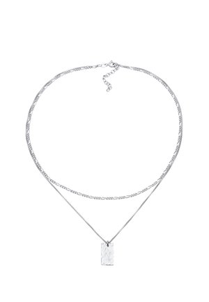STRUCTURED PLATE - Collana - silberfarben