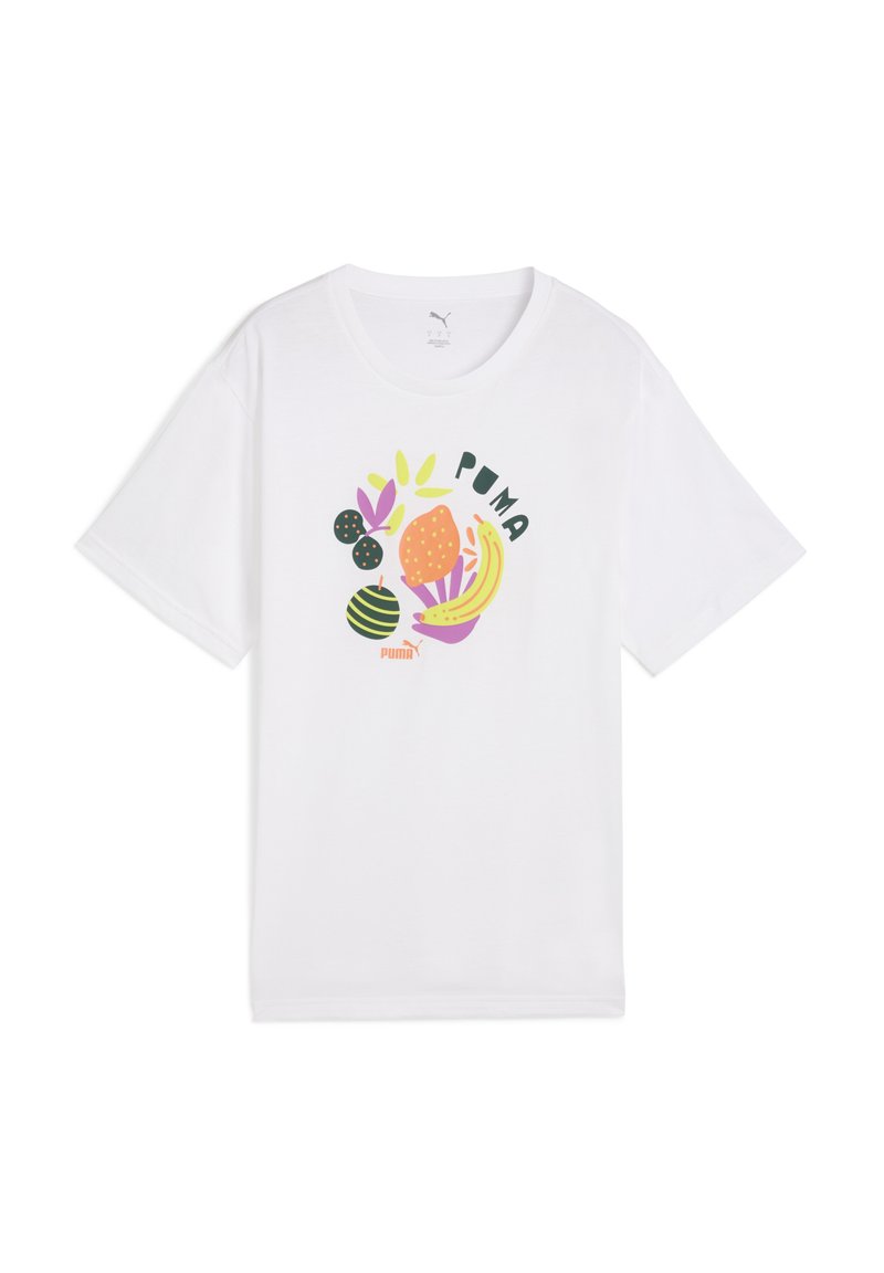 Puma T-shirt print wit Puma T-shirt print wit