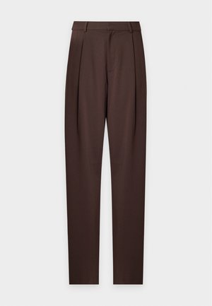 ONLY Tall, ONLSONJA WIDE PLEAT PANT - Pantalon classique - chocolate torte
