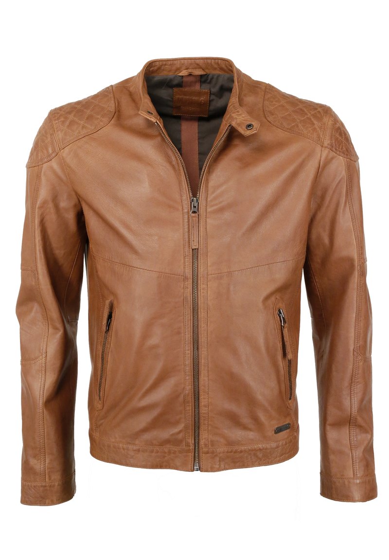 Mustang - Lederjacke - cognac, Vergrößern