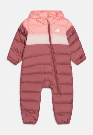 SNOWSUIT INFANT UNISEX - Snowsuit - semi pink spark/sandy pink/preloved crimson