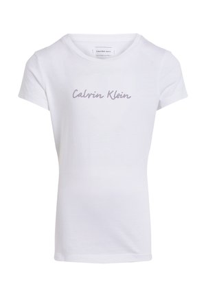 SLIM LOGO - Camiseta estampada - bright white