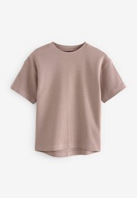 Next SHORT SLEEVE TEXTURED 3 PACK - T-shirts basic - ecru stone mauve